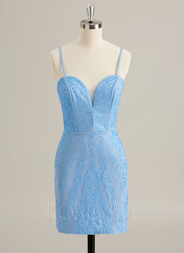 Bodycon Sweetheart Short/Mini Lace Prom Dresses