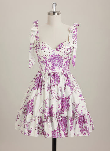 Ball-Gown/Princess Sweetheart Short Satin Mini Dress