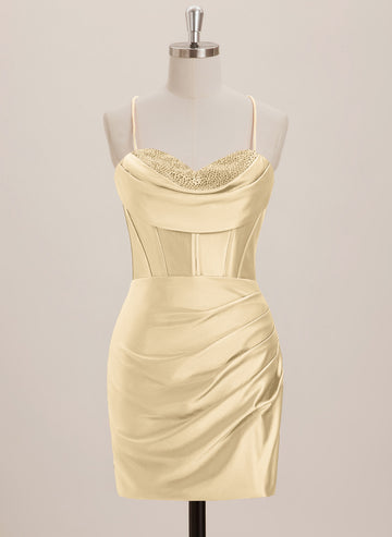 Sheath/Column Sweetheart Short Jersey Mini Dress With Rhinestone