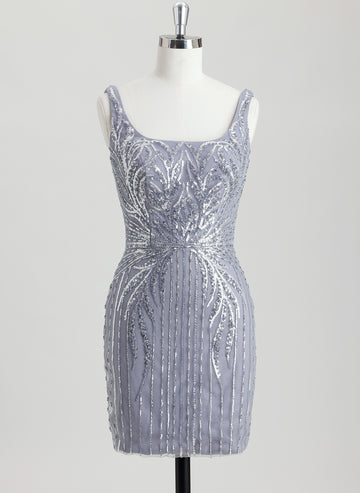 Sheath/Column Short Sequin Homecoming Dress With Sequins