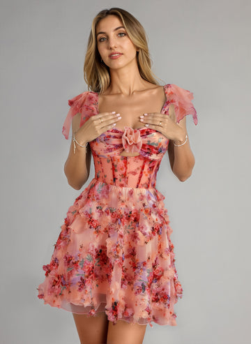 Ball-Gown/Princess Sleeveless Short Tulle Homecoming Dress With Ruffle