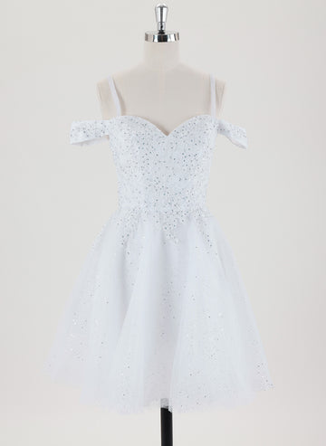 Ball-Gown/Princess Short Homecoming Dress With Rhinestone