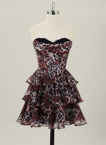 Ball-Gown/Princess Sleeveless Short Orangza Homecoming Dress With Pleated