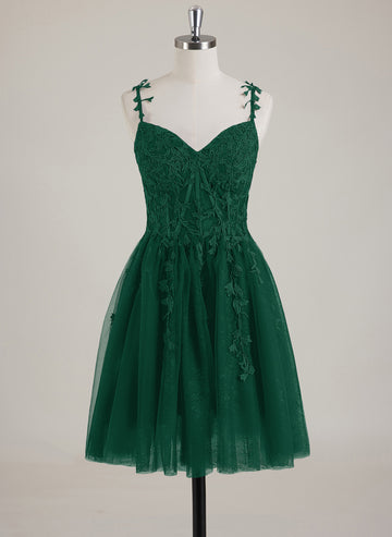 Sleeveless V-Neck Tulle Ball-Gown/Princess Mini Dress