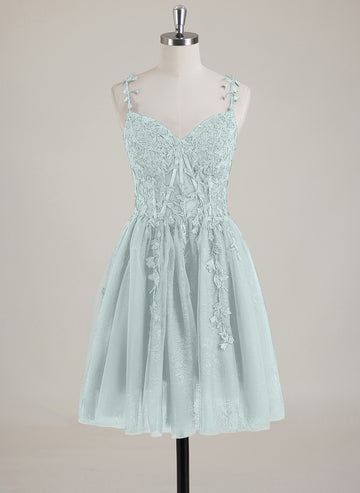 Sleeveless V-Neck Tulle Ball-Gown/Princess Mini Dress