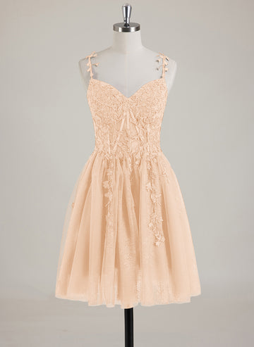 Sleeveless V-Neck Tulle Ball-Gown/Princess Mini Dress