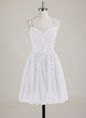 Sleeveless V-Neck Tulle Ball-Gown/Princess Mini Dress