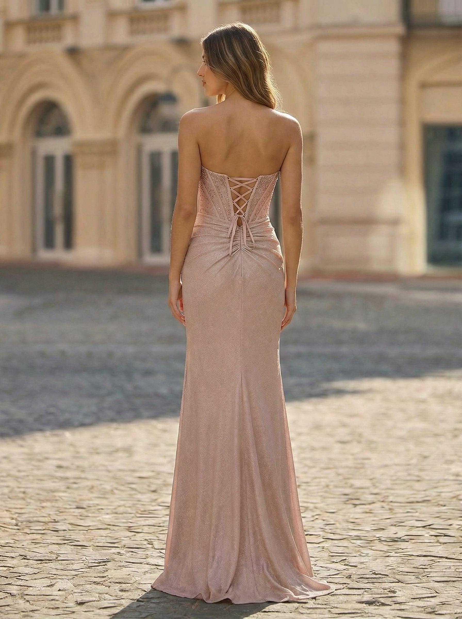 Trumpet/Mermaid Sweetheart Sweep Train Prom Dresses