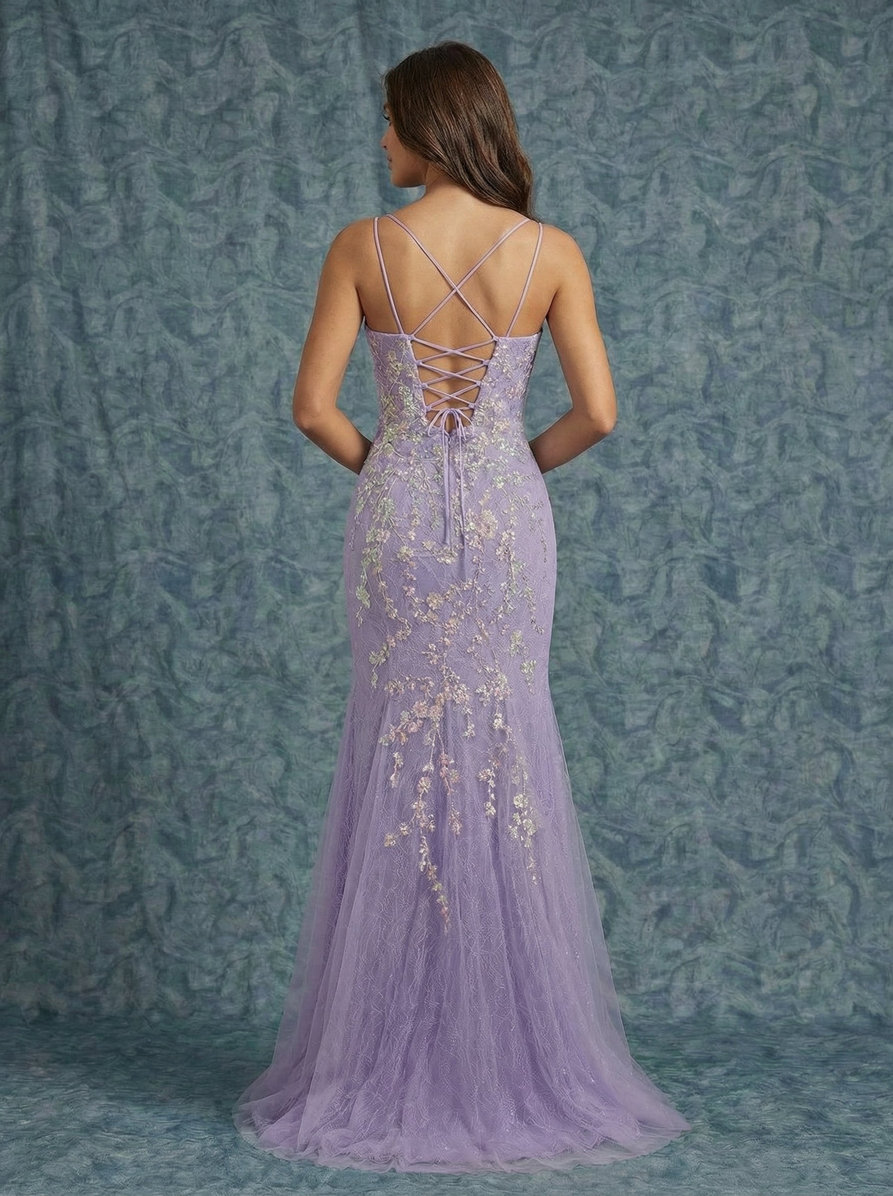 Trumpet/Mermaid Scoop Floor-Length Lace Maxi Dresses With Sequins