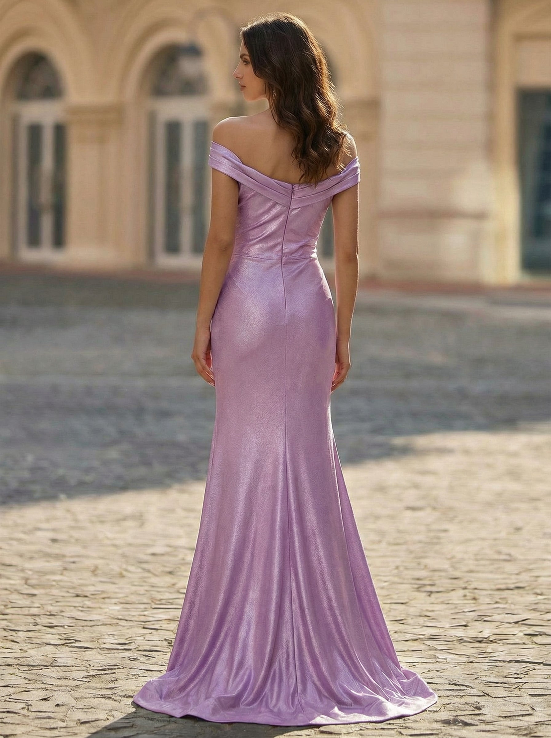 Trumpet/Mermaid Sweetheart Sweep Train Jersey Maxi Dresses With Pleated