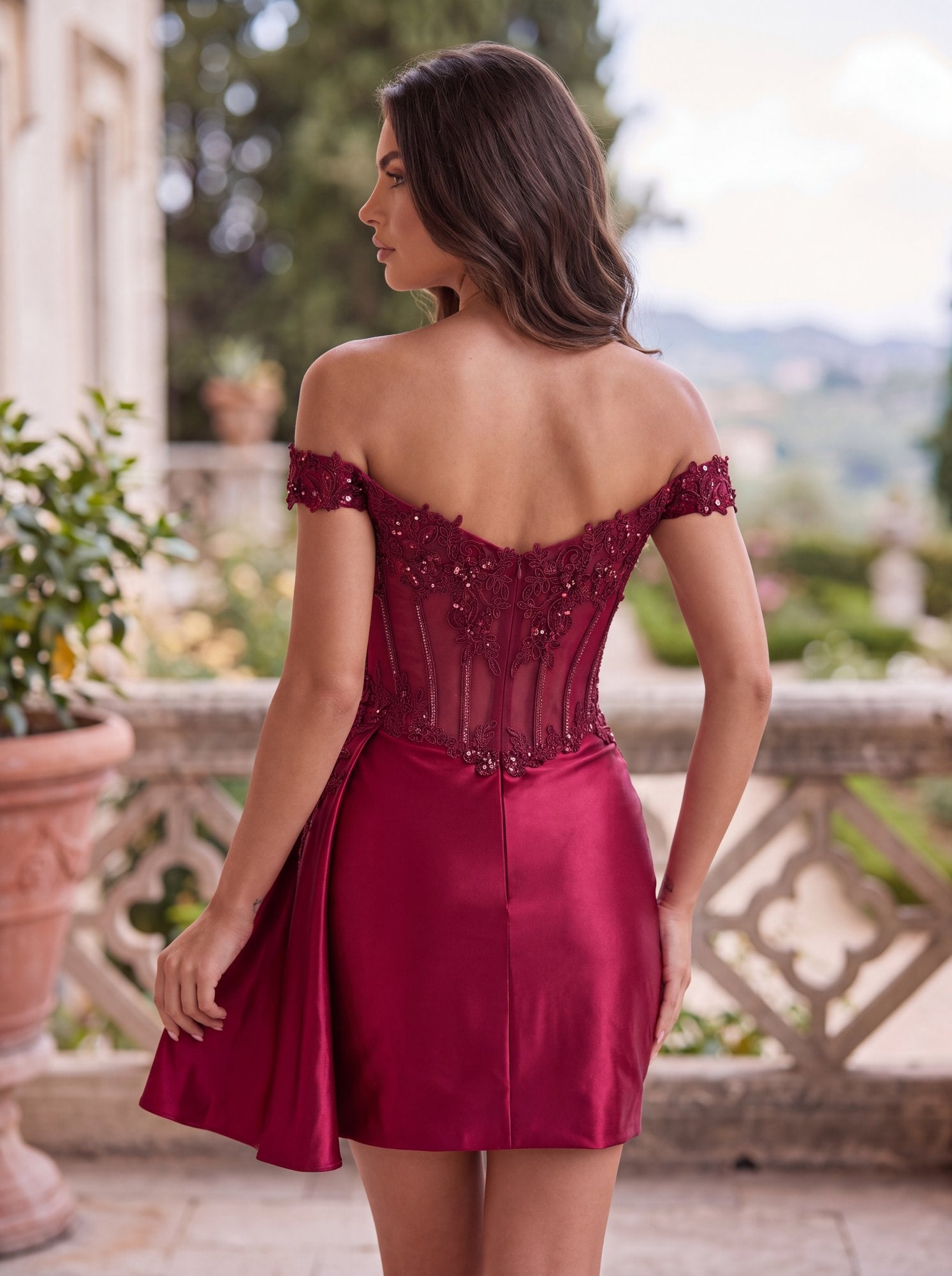 Burgundy Back