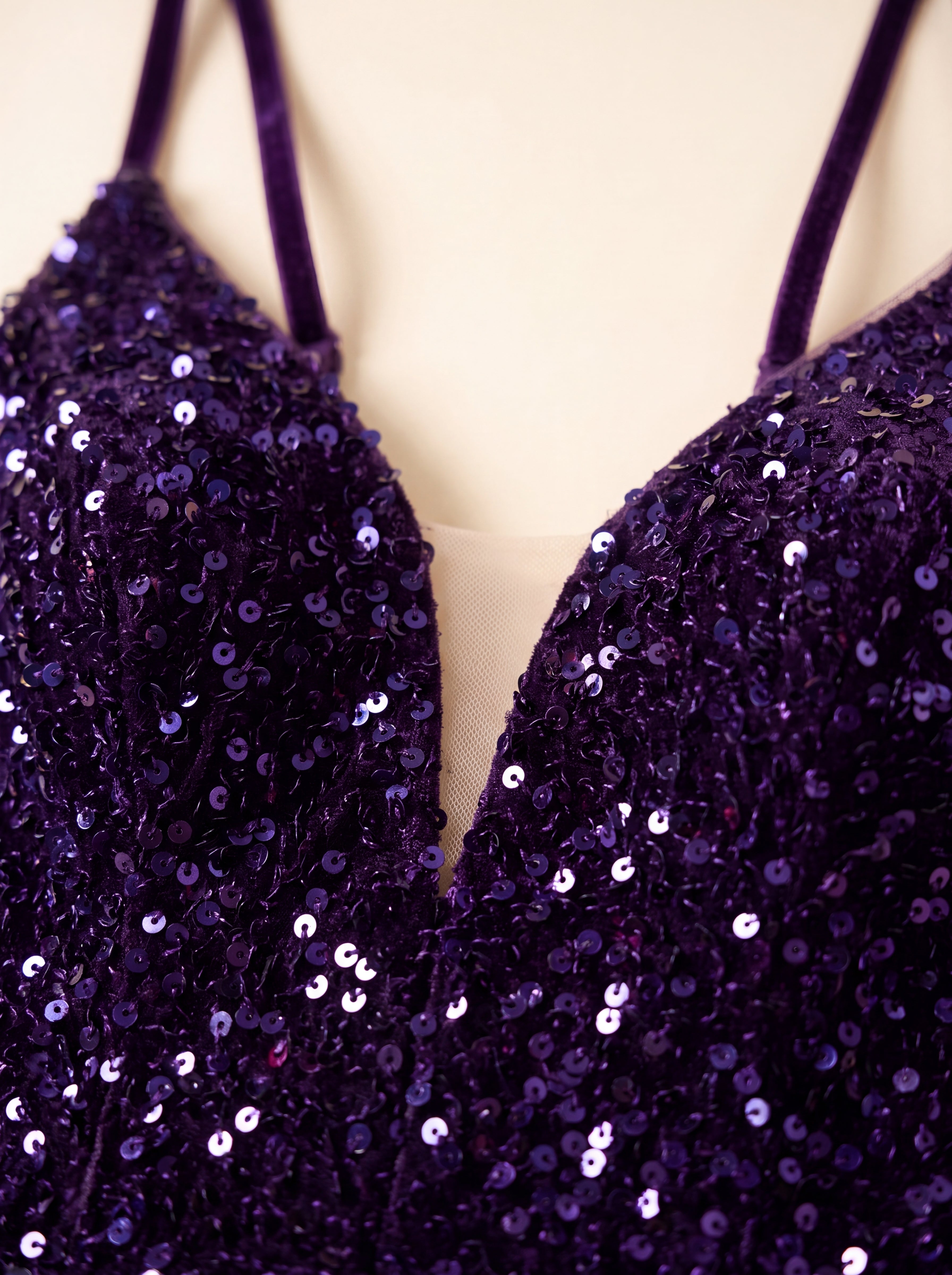 The Y2K Dream Purple Sequin Lace-Up Mini | Prom & HoCo