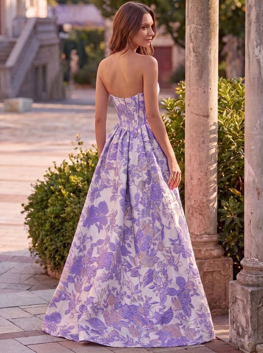 Lilac Floral Back