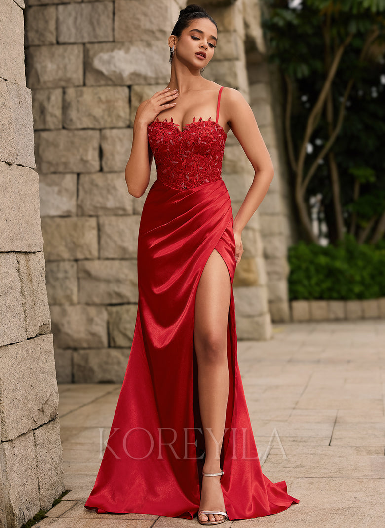 Satin Red Lace Up Maxi Dress Lace Up Back Sweetheart Leaf Corset Ruched Satin Mermaid Maxi Satin Red Lace Up Maxi Dress Lace Up Back Sweetheart Leaf Corset Ruched Satin Mermaid Maxi