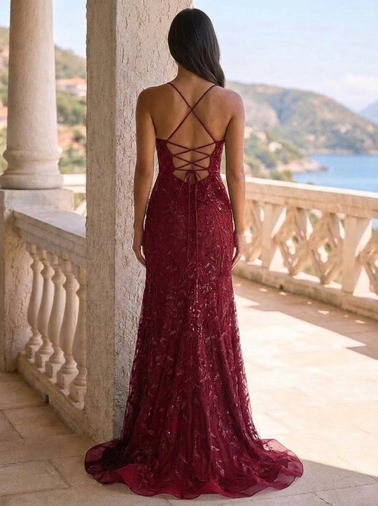 Burgundy Back