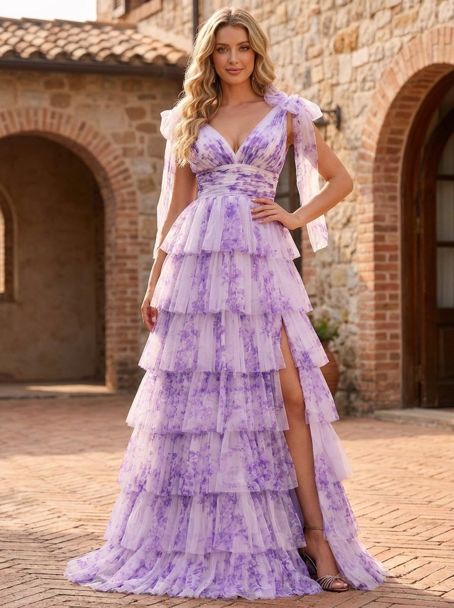 Purple Floral Front