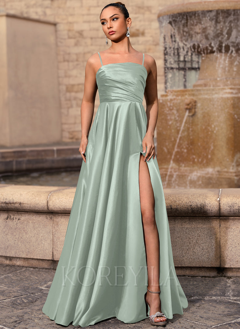 satin straight neck dress The Ultimate Muse Satin Straight Neck Mini Dress