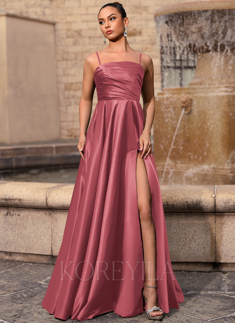 satin cinnamon dress Baltic Born Womens Krystal Satin Wrap Gown | Cinnamon