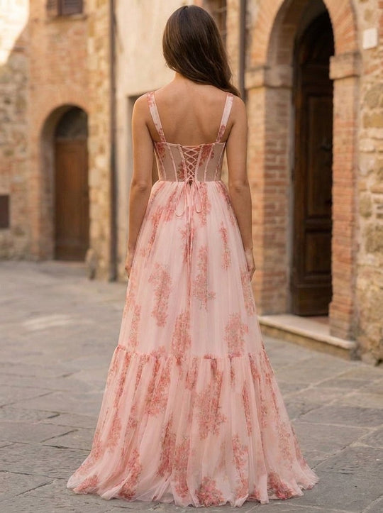 Pink Floral Back