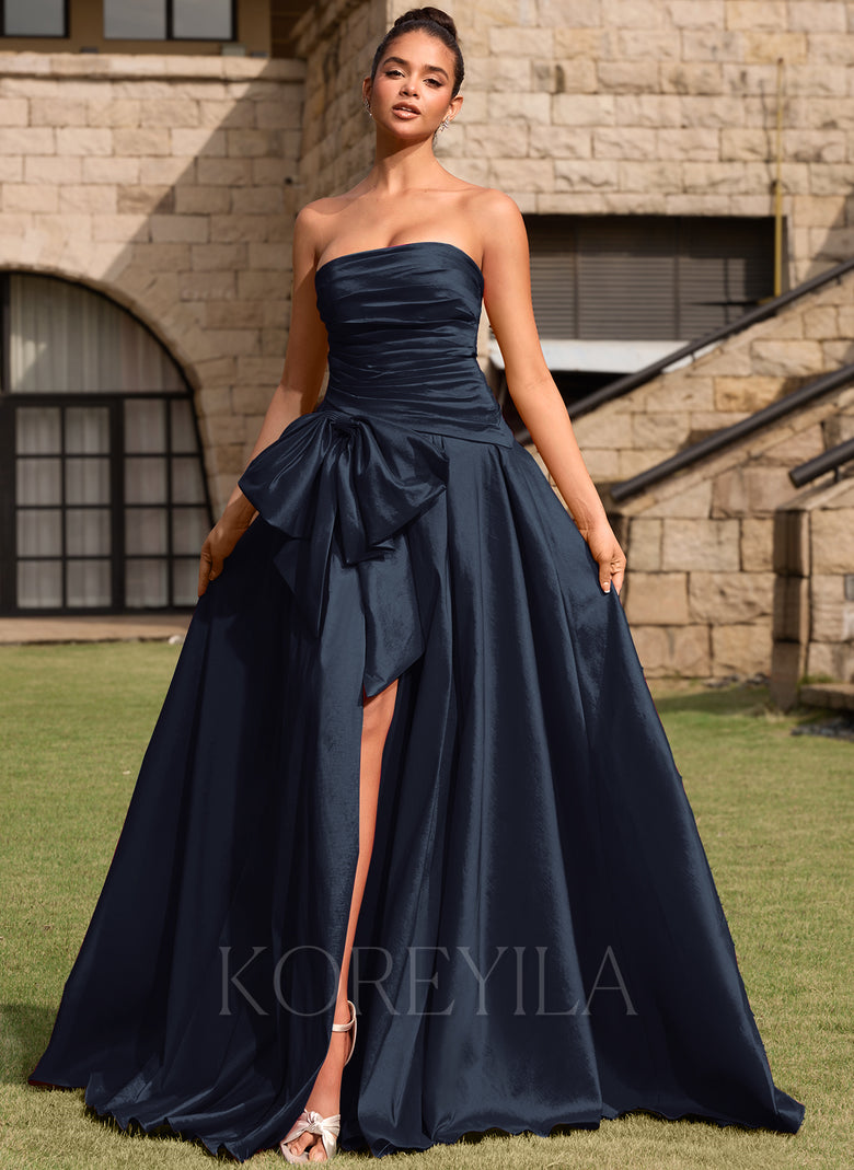 ruched taffeta dress Jovani 159934