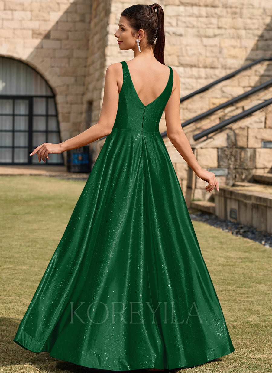 Dark Green Prom Dresses KOREYILA Dark Green Prom Dresses KOREYILA