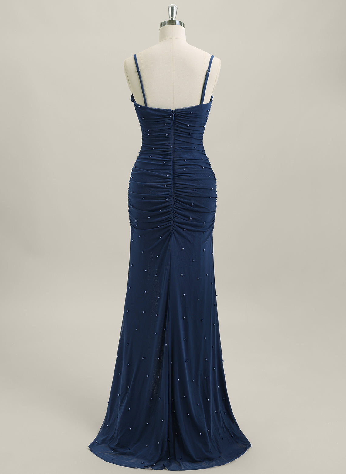 Sheath/Column Sleeveless Jersey Maxi Dress With Beading