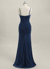 Sheath/Column Sleeveless Jersey Maxi Dress With Beading
