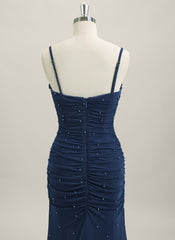 Sheath/Column Sleeveless Jersey Maxi Dress With Beading