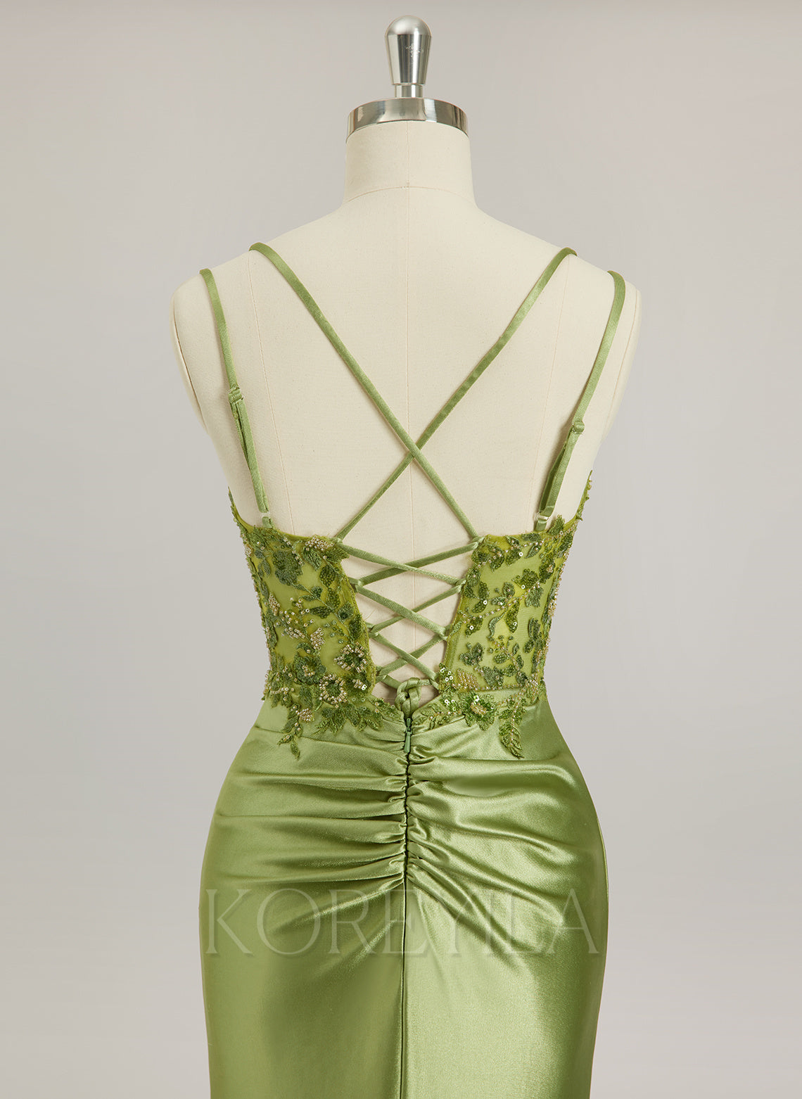 Trumpet/Mermaid V-Neck Sweep Train Jersey Prom Dresses With Sequins Beading Embroidered