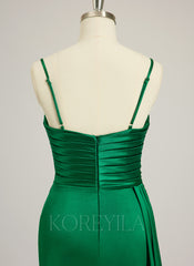 Trumpet/Mermaid V-Neck Sweep Train Jersey Prom Dresses With Beading Sequins