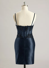 Sheath/Column Sweetheart Short/Mini Jersey Prom Dresses With Beading Sequins