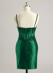 Sheath/Column Sweetheart Short/Mini Jersey Prom Dresses With Beading Sequins