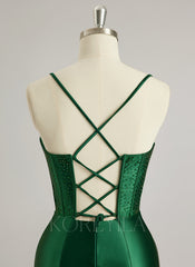Sheath/Column Sweetheart Floor-Length Jersey Prom Dresses With Rhinestone