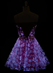 Ball-Gown/Princess Sweetheart Short/Mini Tulle Prom Dresses With Beading Sequins