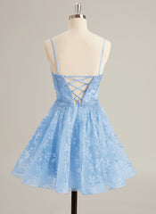 Ball-Gown/Princess Sweetheart Short/Mini Tulle Prom Dresses With Beading Sequins