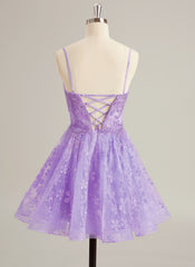 Ball-Gown/Princess Sweetheart Short/Mini Tulle Prom Dresses With Beading Sequins