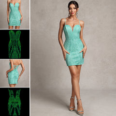 Bodycon Sweetheart Short/Mini Lace Prom Dresses