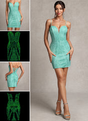 Bodycon Sweetheart Short/Mini Lace Prom Dresses
