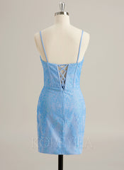 Bodycon Sweetheart Short/Mini Lace Prom Dresses