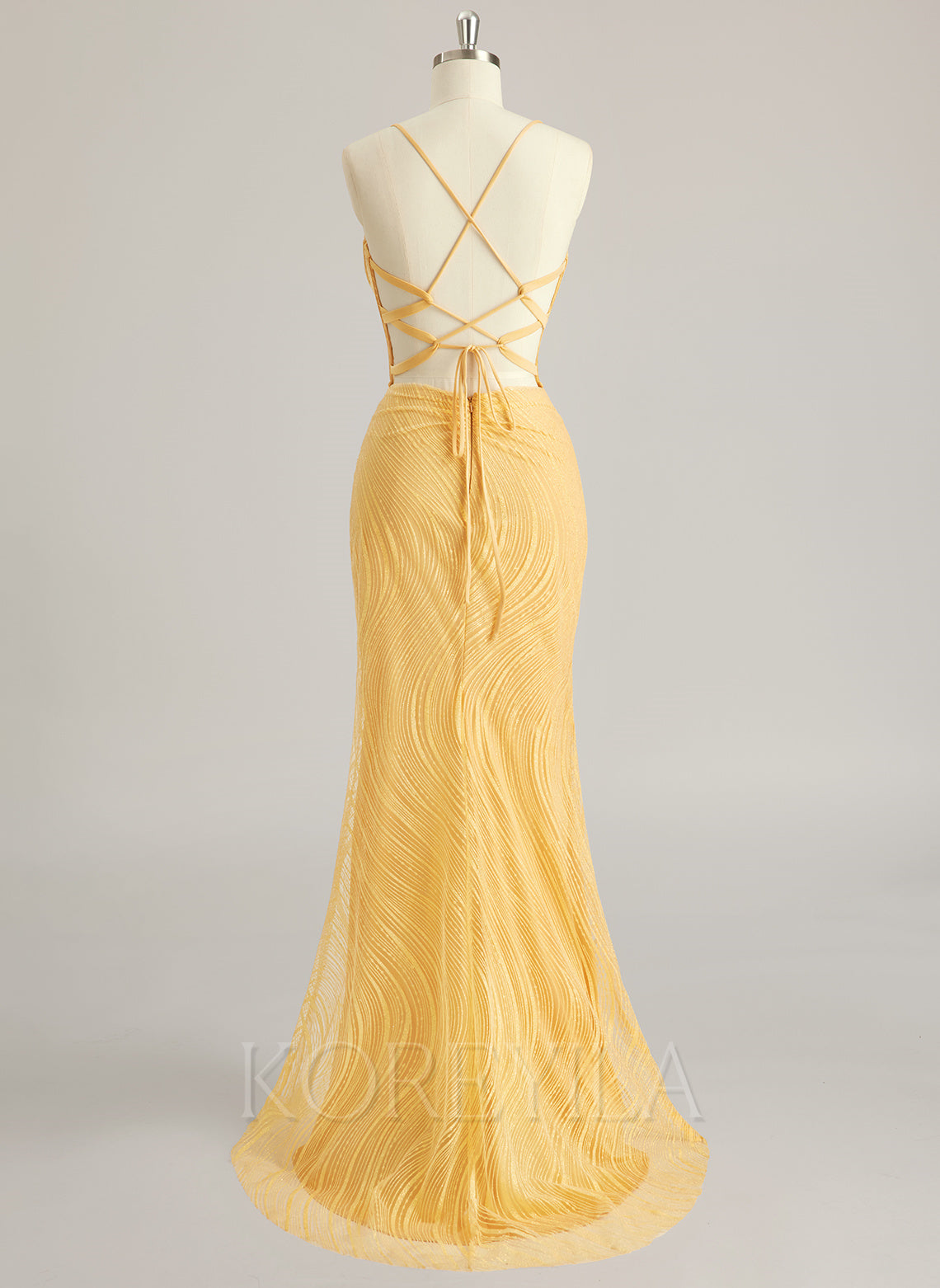 Trumpet/Mermaid Sweetheart Sweep Train Lace Prom Dresses