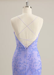 Trumpet/Mermaid V-Neck Floor-Length Lace Prom Dresses