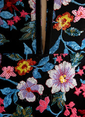 Trumpet/Mermaid Square Sweep Train Lace Maxi Dresses With Flower Sequins