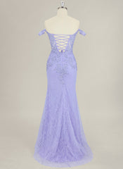Trumpet/Mermaid Sweep Train Lace Maxi Dress With Rhinestone