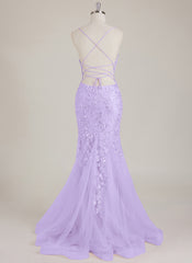 Sleeveless V-Neck Sequins Tulle Trumpet/Mermaid Maxi Dress