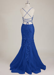 Sleeveless V-Neck Sequins Tulle Trumpet/Mermaid Maxi Dress