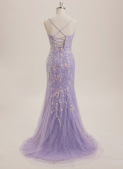 Trumpet/Mermaid Scoop Floor-Length Lace Maxi Dresses With Sequins