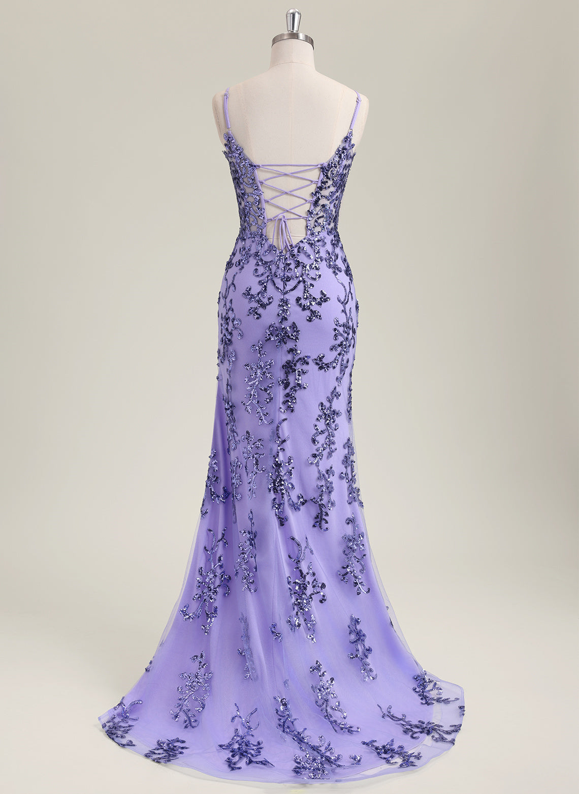 Trumpet/Mermaid Sleeveless Sweep Train Sequin Prom Dress With Sequins