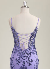 Trumpet/Mermaid Sleeveless Sweep Train Sequin Prom Dress With Sequins