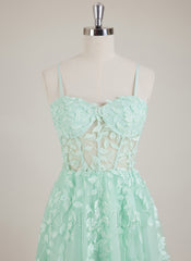 Sleeveless Sweetheart 3D Floral Tulle Trumpet/Mermaid Maxi Dress