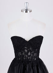 Ball-Gown/Princess Sleeveless Short Organza Homecoming Dress With Rhinestone